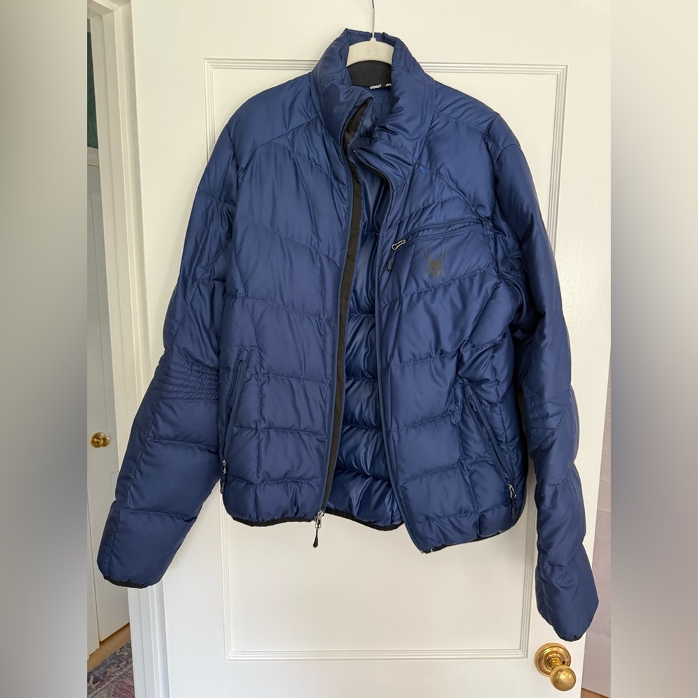 Spyder Men’s M medium blue parka jacket ski